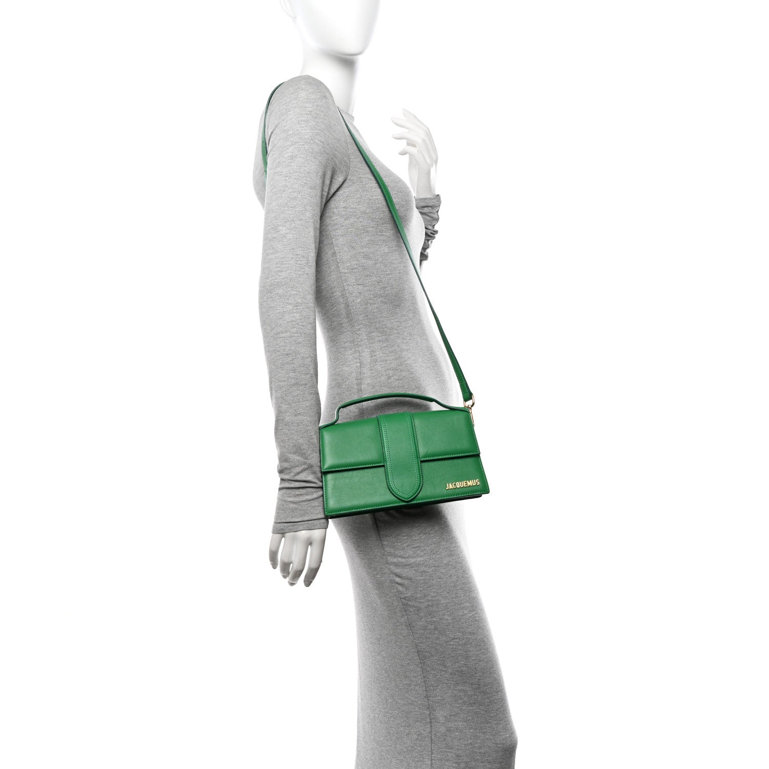 Jacquemus Smooth Calfskin Le Grand Bambino Green 2 of 10