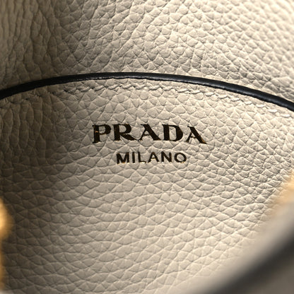 Prada Vitello Phenix Zippered Small Messenger Hobo Talco 6 of 9