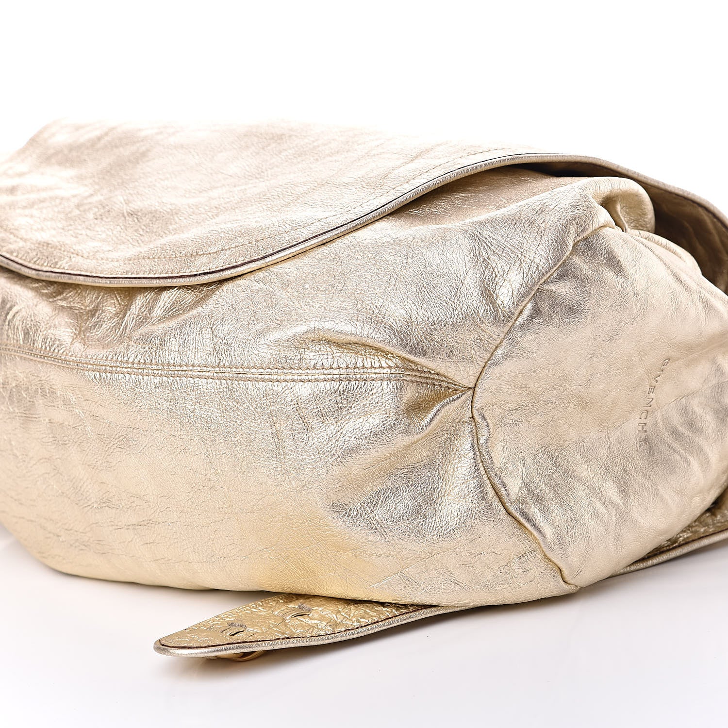 Givenchy Metallic Calfskin Hobo Chain Gold 8 of 9