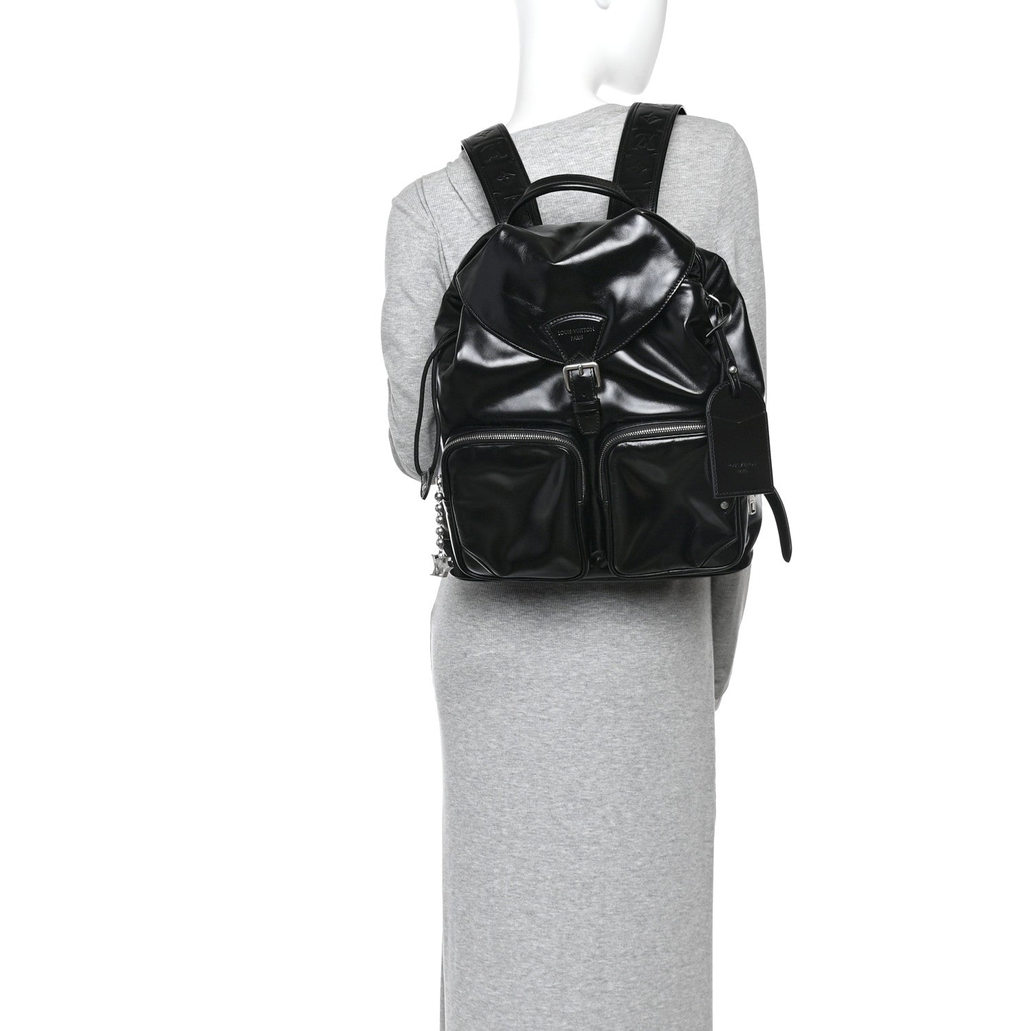 louis vuitton backpack shiny Louis Vuitton Shiny Calfskin Montsouris Cargo Backpack Black 1902194 – FASHIONPHILE