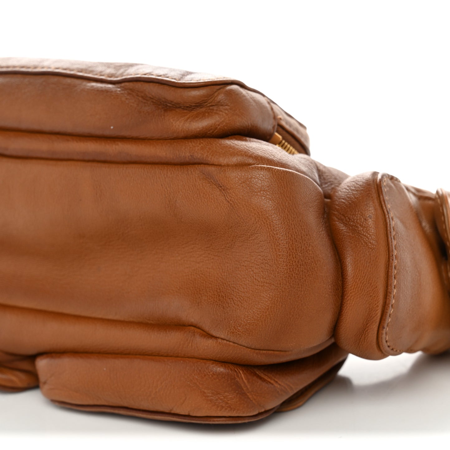 Nappa Multi Pocket Hobo Caramel