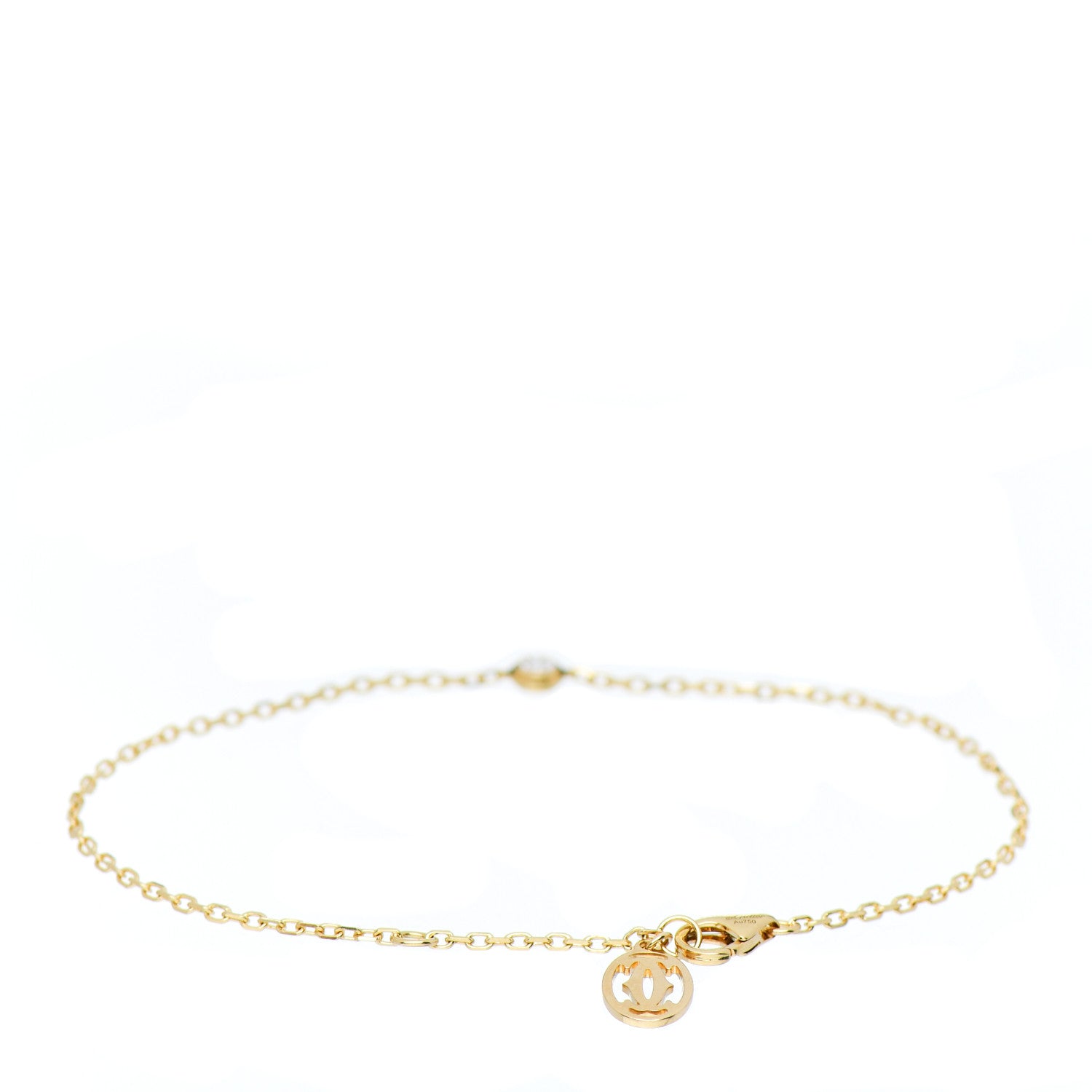 Cartier 18K Yellow Gold Diamond SM D'Amour Bracelet 3 of 5