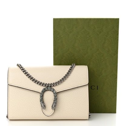 Gucci Dollar Calfskin Mini Dionysus Chain Wallet Mystic White 12 of 12