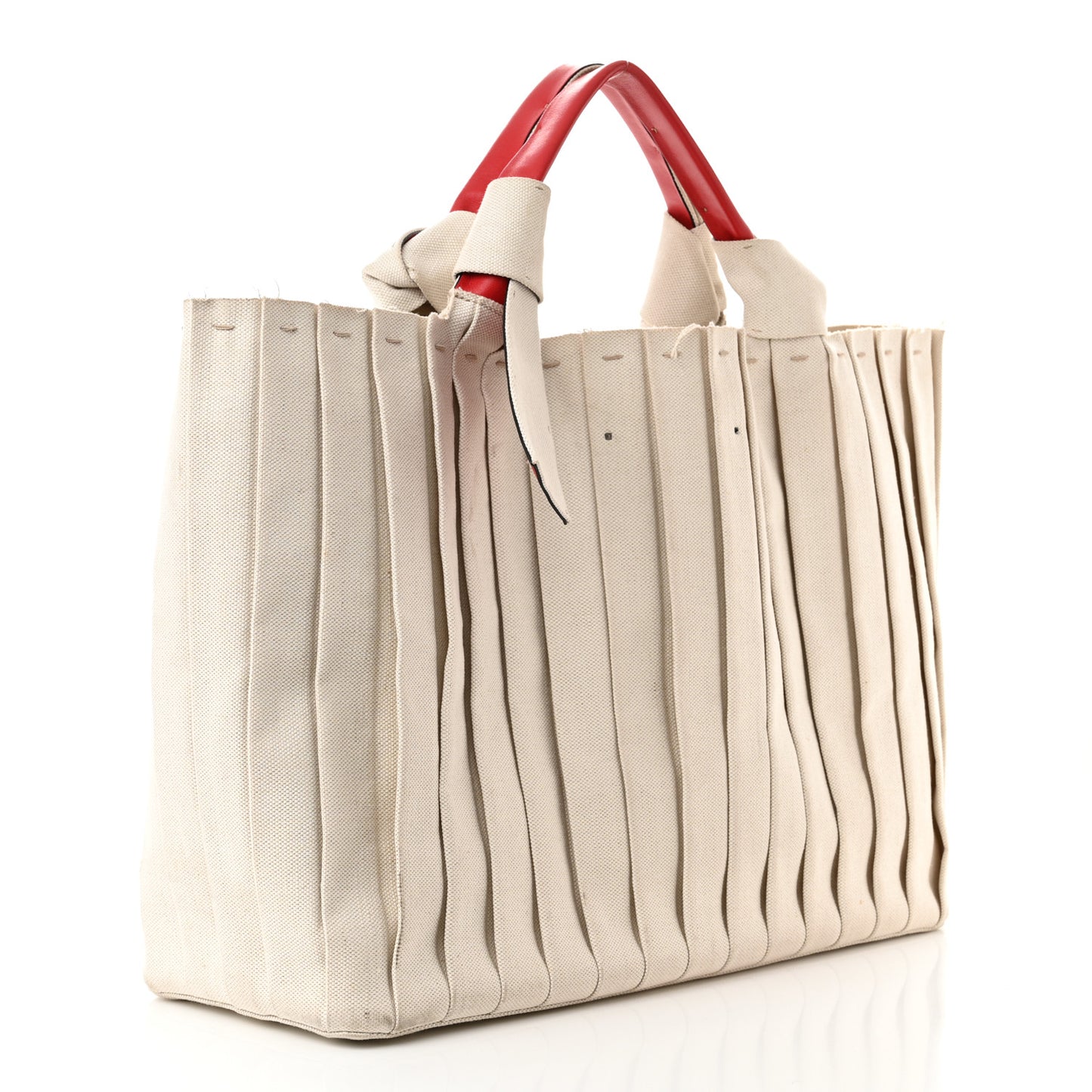 Canvas Atelier 05 Plisse Edition Medium Tote Bag Naturale