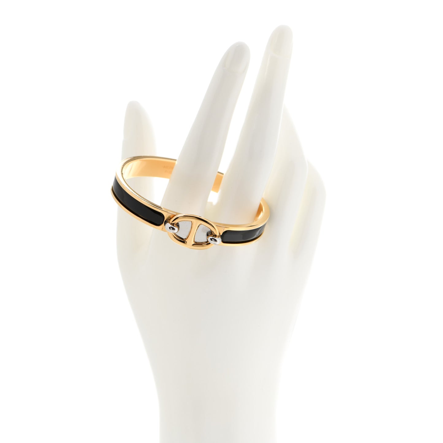 Enamel Mini Clic Chaine d'Ancre Bracelet PM Black