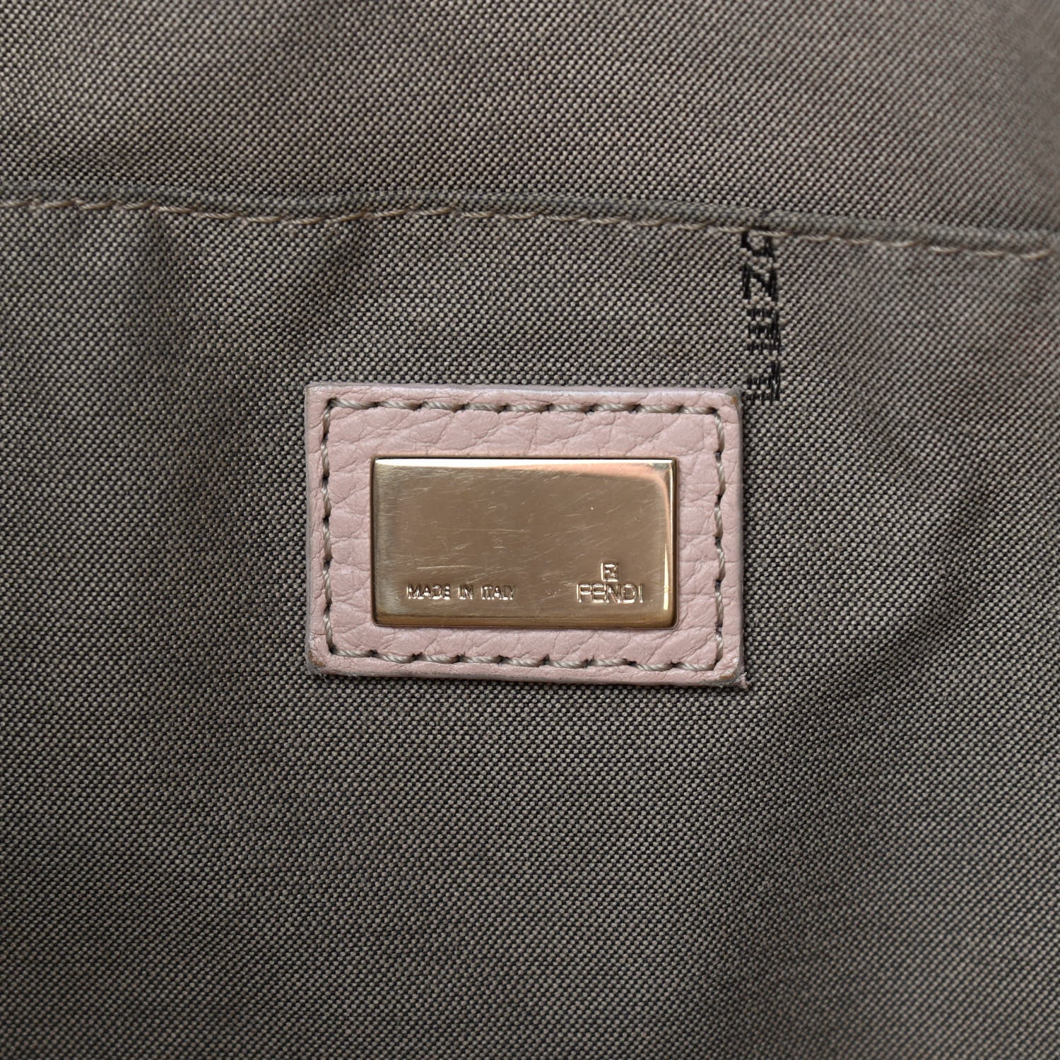 Fendi Zucchino Vitello Shopping Tote Beige Pastel Cipria 6 of 18