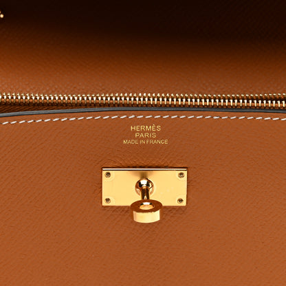 Hermes Epsom Kelly Wallet To Go Gold 6 of 11