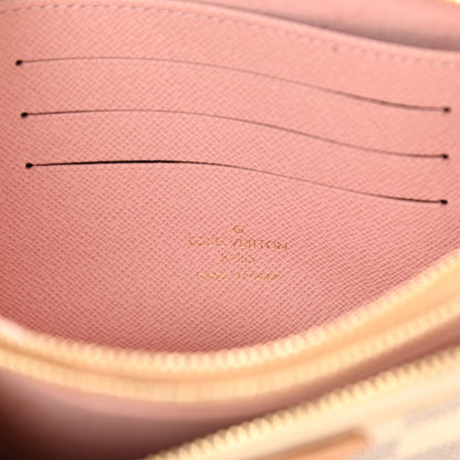 Louis Vuitton Damier Azur Double Zip Pochette 6 of 12