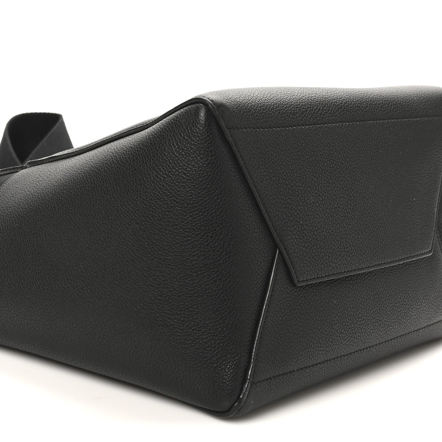 Celine Soft Grained Calfskin Sangle Bucket Bag Black 7 of 9