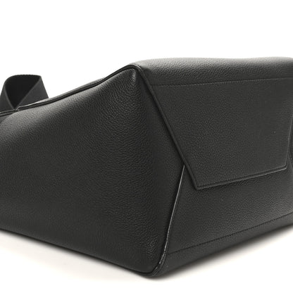 Celine Soft Grained Calfskin Sangle Bucket Bag Black 7 of 9