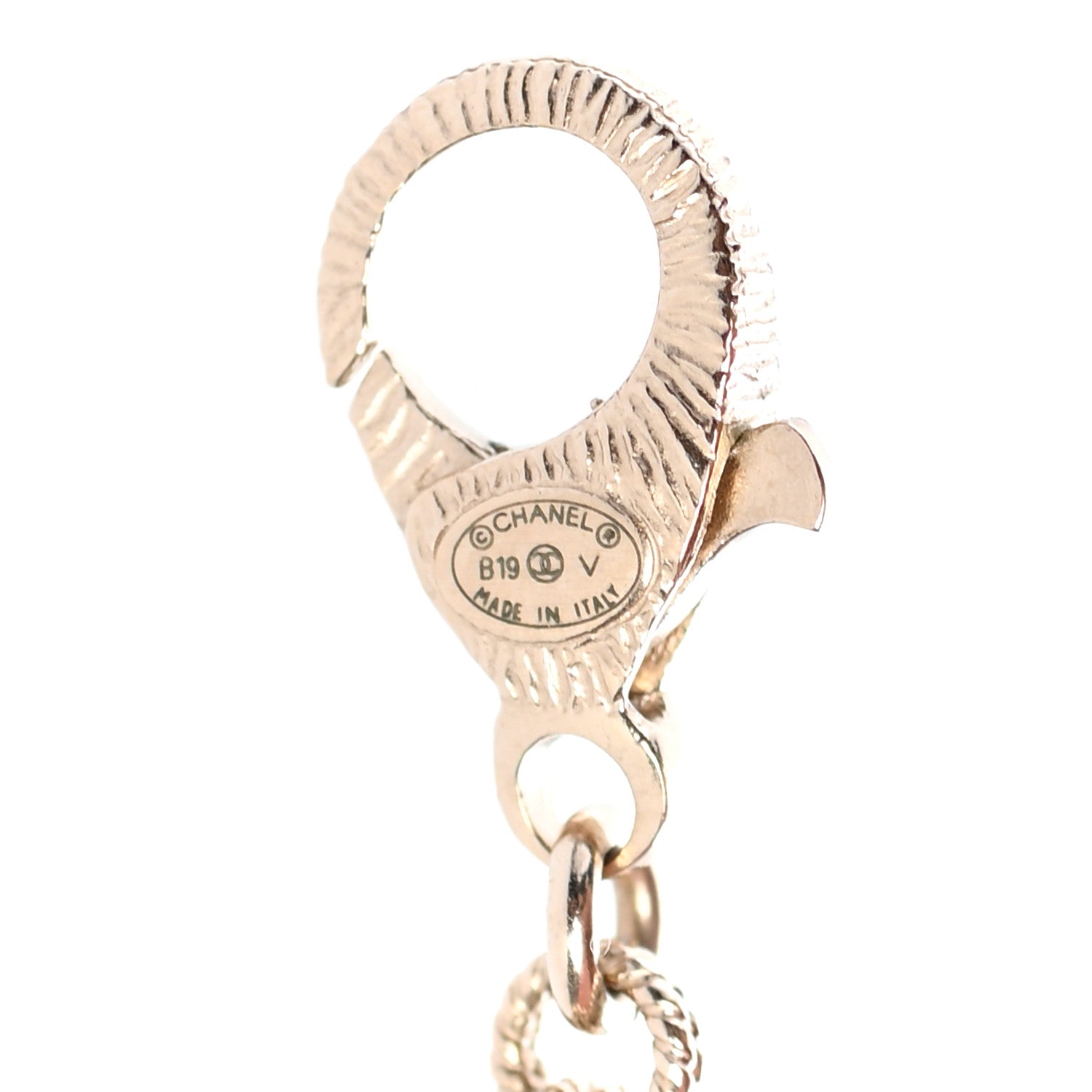 Chanel Pearl CC Necklace Light Gold 5 of 5