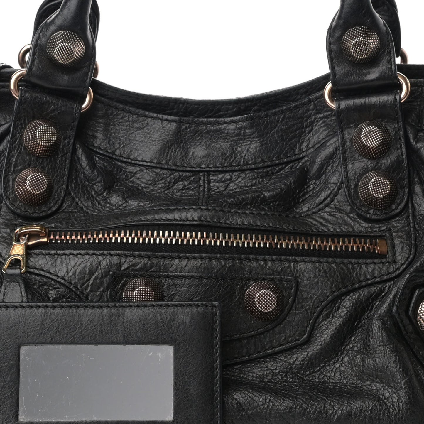 Agneau Giant 21 Rose Gold Hardware Part Time Black