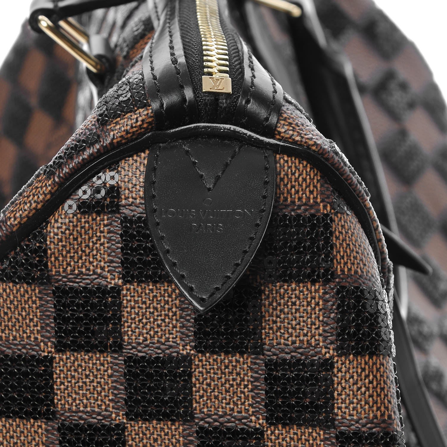 Louis Vuitton Damier Paillettes Speedy 30 Black 6 of 8