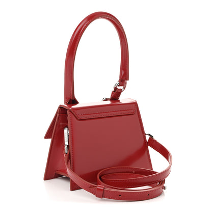 Jacquemus Glazed Calfskin Le Chiquito Boucle Moyen Red 3 of 9