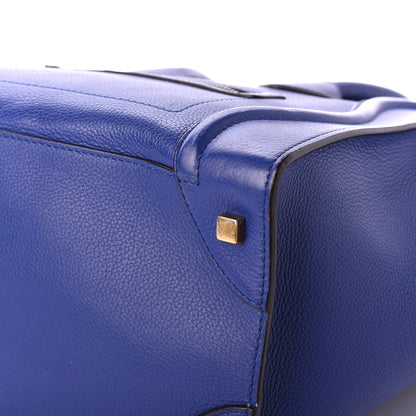 Celine Drummed Calfskin Mini Luggage Indigo 6 of 10
