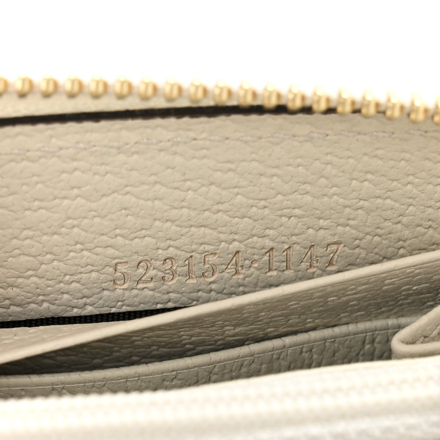 GG Supreme Monogram Flora Ophidia Zip Around Wallet White