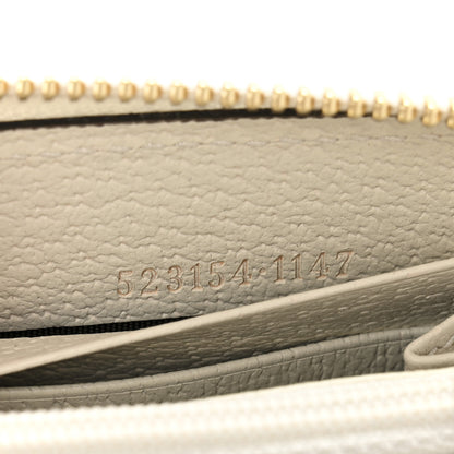 Gucci GG Supreme Monogram Flora Ophidia Zip Around Wallet White 7 of 9