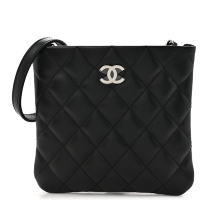 Chanel Lambskin Quilted Crossbody Bag Black 1 of 10