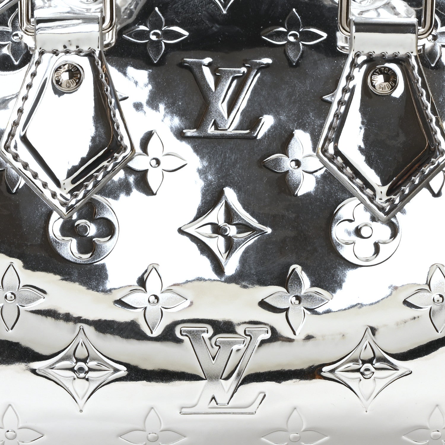 Louis Vuitton Monogram Miroir Speedy Bandouliere 20 Silver 7 of 9