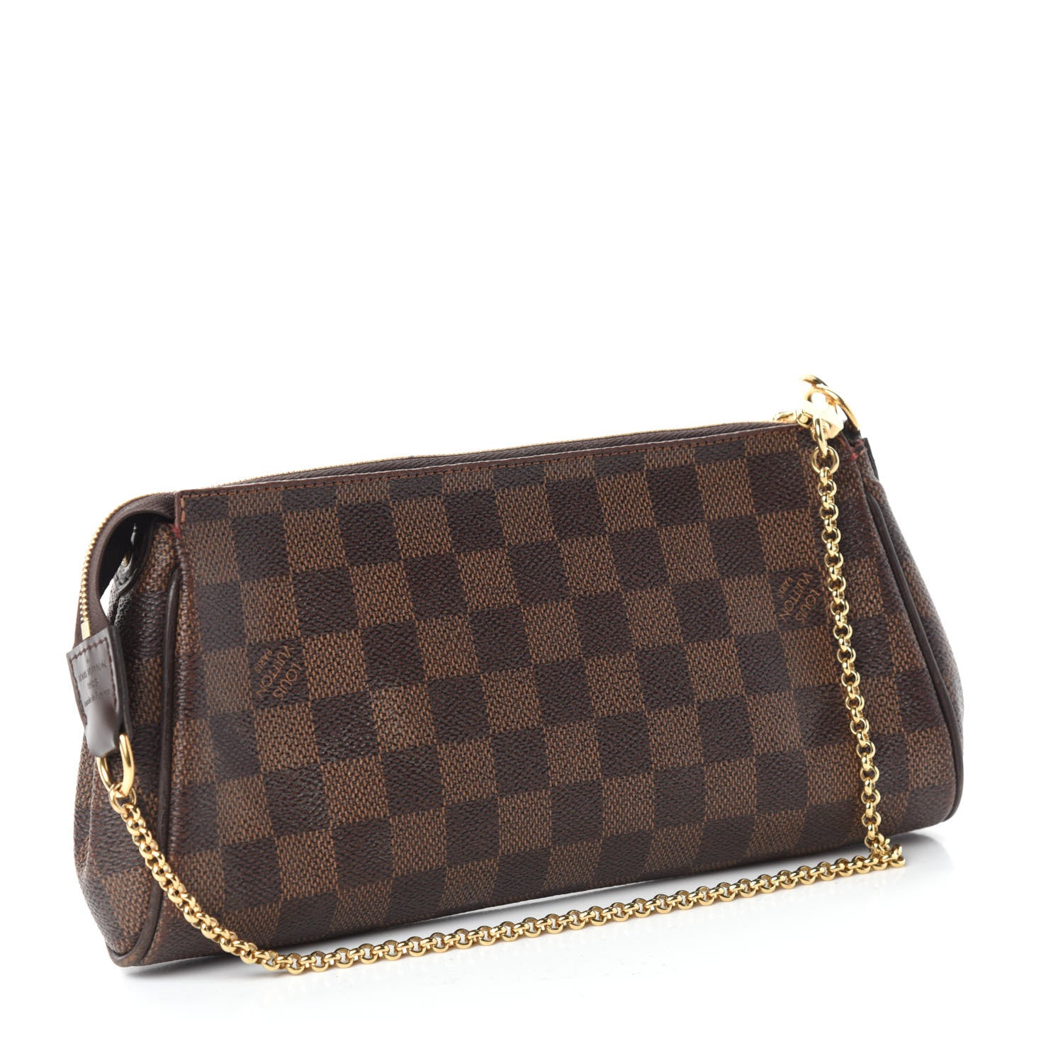 Louis Vuitton Damier Ebene Eva Clutch 3 of 15