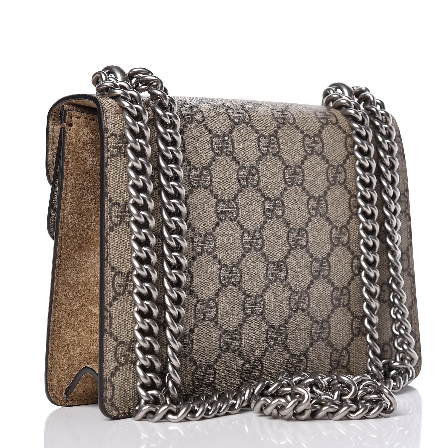 Gucci GG Supreme Monogram Mini Dionysus Shoulder Bag Taupe 3 of 12