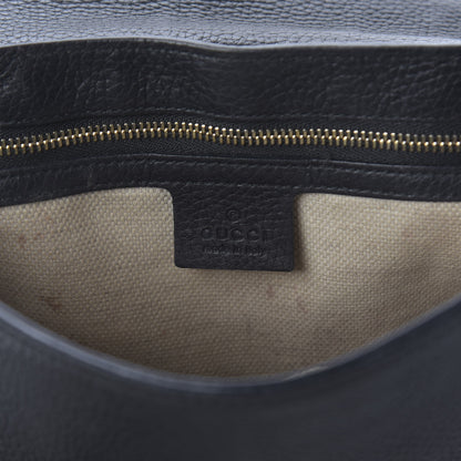Gucci Pebbled Calfskin Medium Soho Flap Crossbody Black 10 of 12