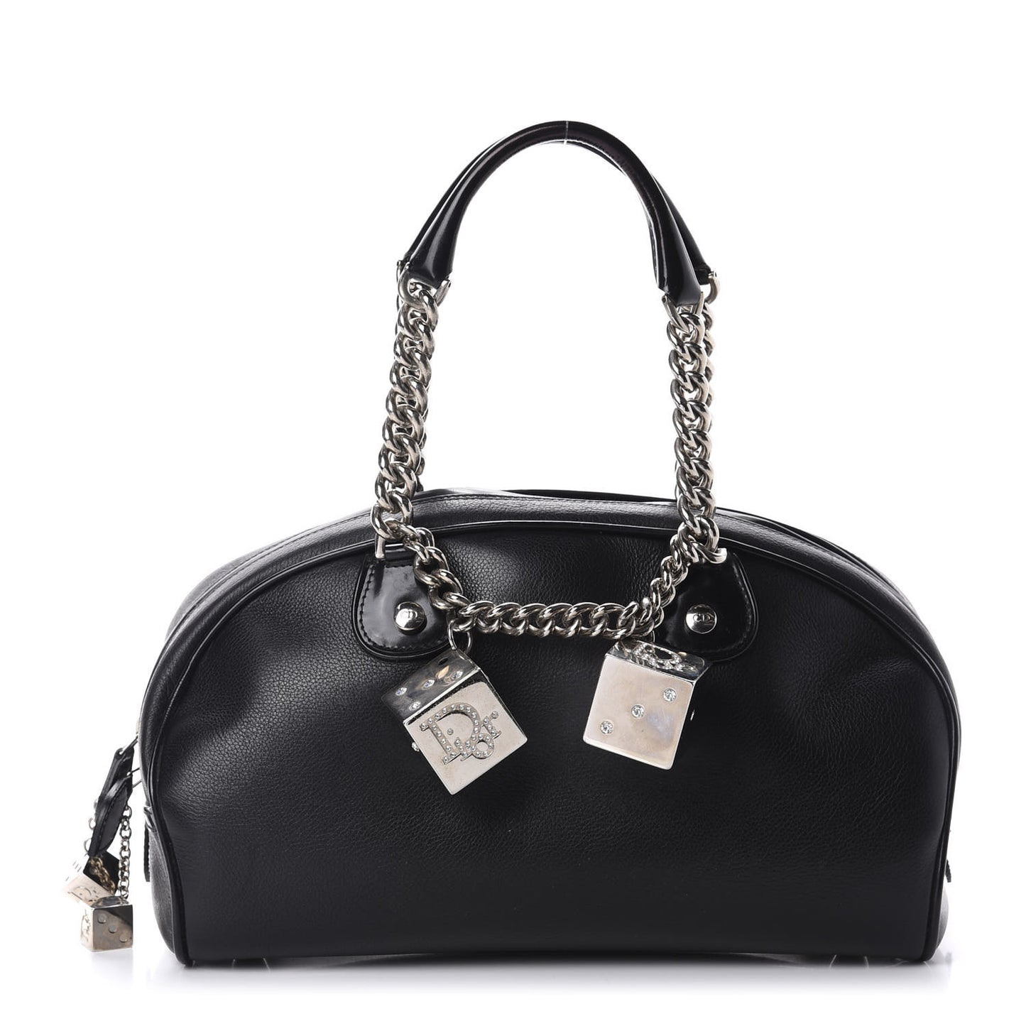 Calfskin Gambler Dice Bowler Black