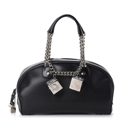 Christian Dior Calfskin Gambler Dice Bowler Black 1 of 11