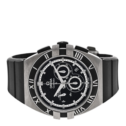 Omega Stainless Steel Rubber 43mm Constellation Double Eagle Chronograph Automatic Watch Black 121.92.41.50.01.001 2 of 4