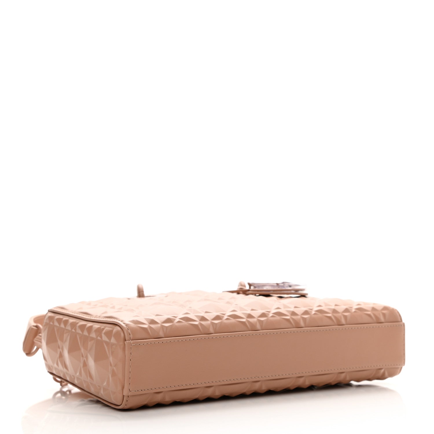 Christian Dior Calfskin Cannage Diamond Medium Lady D-Joy Rose Des Vents 4 of 12