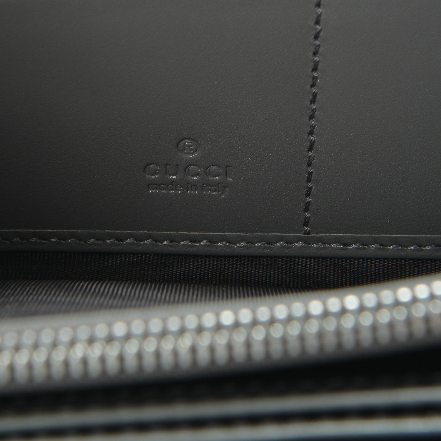 Gucci Calfskin Diamante Zip Around Wallet Loess 6 of 7