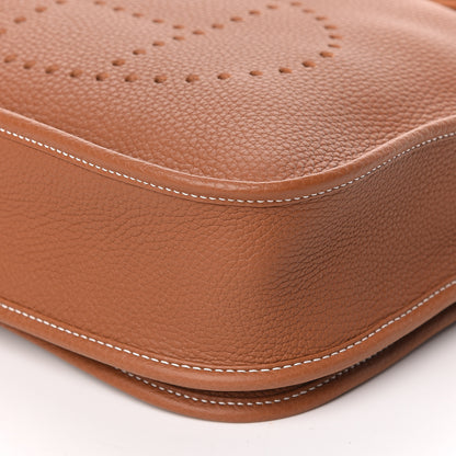 Hermes Taurillon Clemence Evelyne III PM Gold 9 of 11