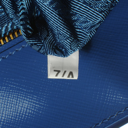 Prada Saffiano Vernice Shopping Tote Azzurro 7 of 10