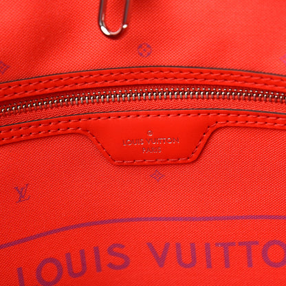 Louis Vuitton Monogram Escale Neverfull MM Rouge 6 of 12