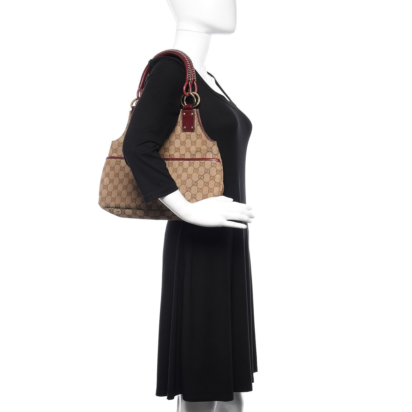 GUCCIMonogramShoulderBagRed