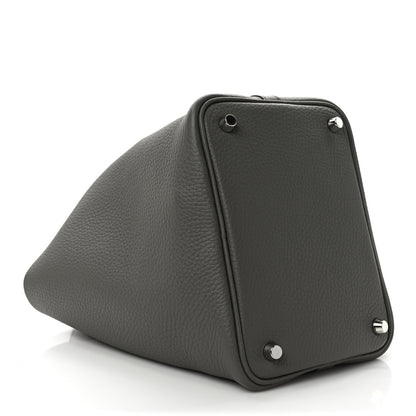 Hermes Taurillon Clemence Picotin Lock 18 PM Gris Meyer 8 of 9