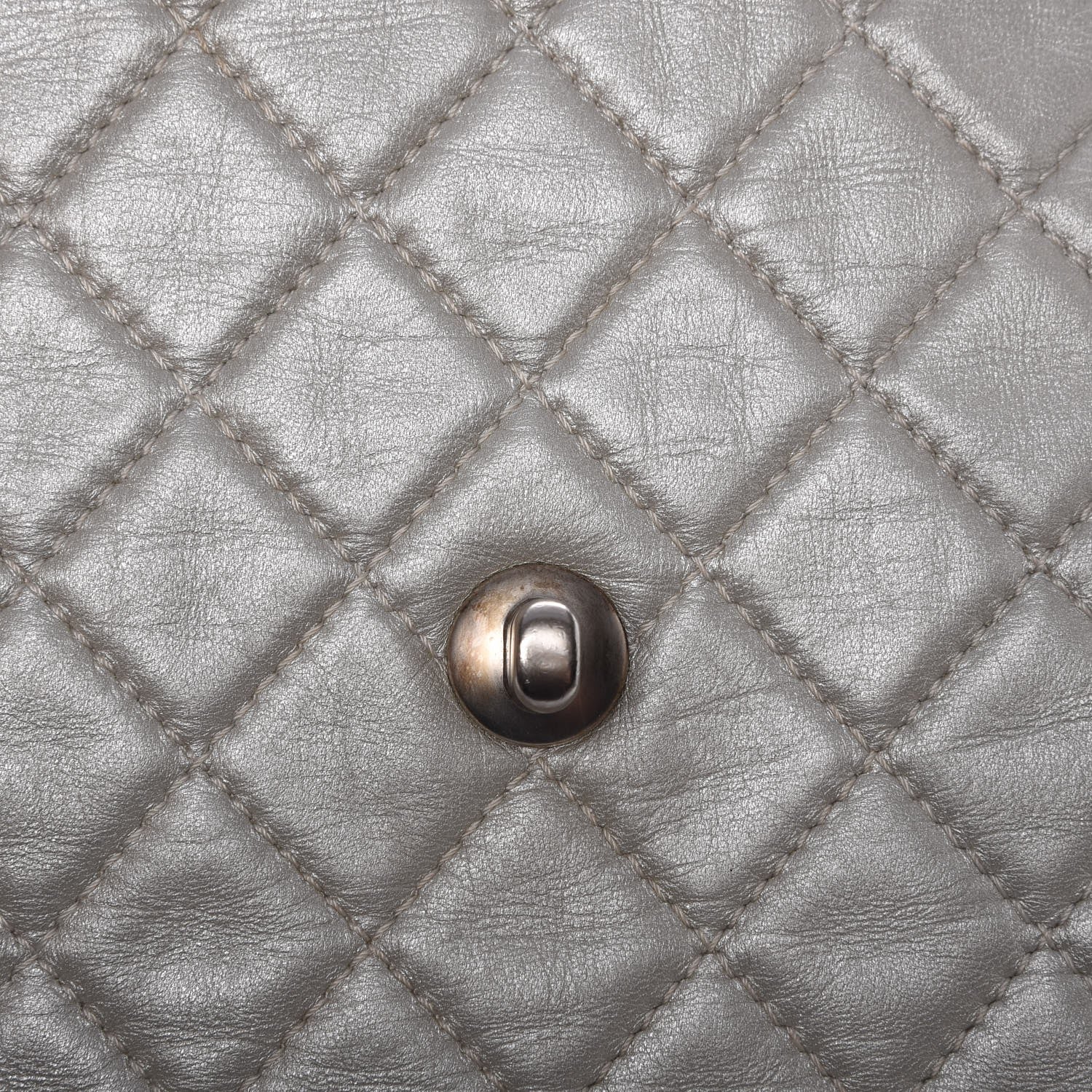 Chanel Metallic Lambskin Quilted Maxi Single Flap Silver 15 of 18