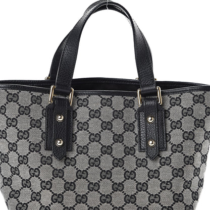 Gucci Monogram Small Jolicoeur Tote Navy 6 of 8