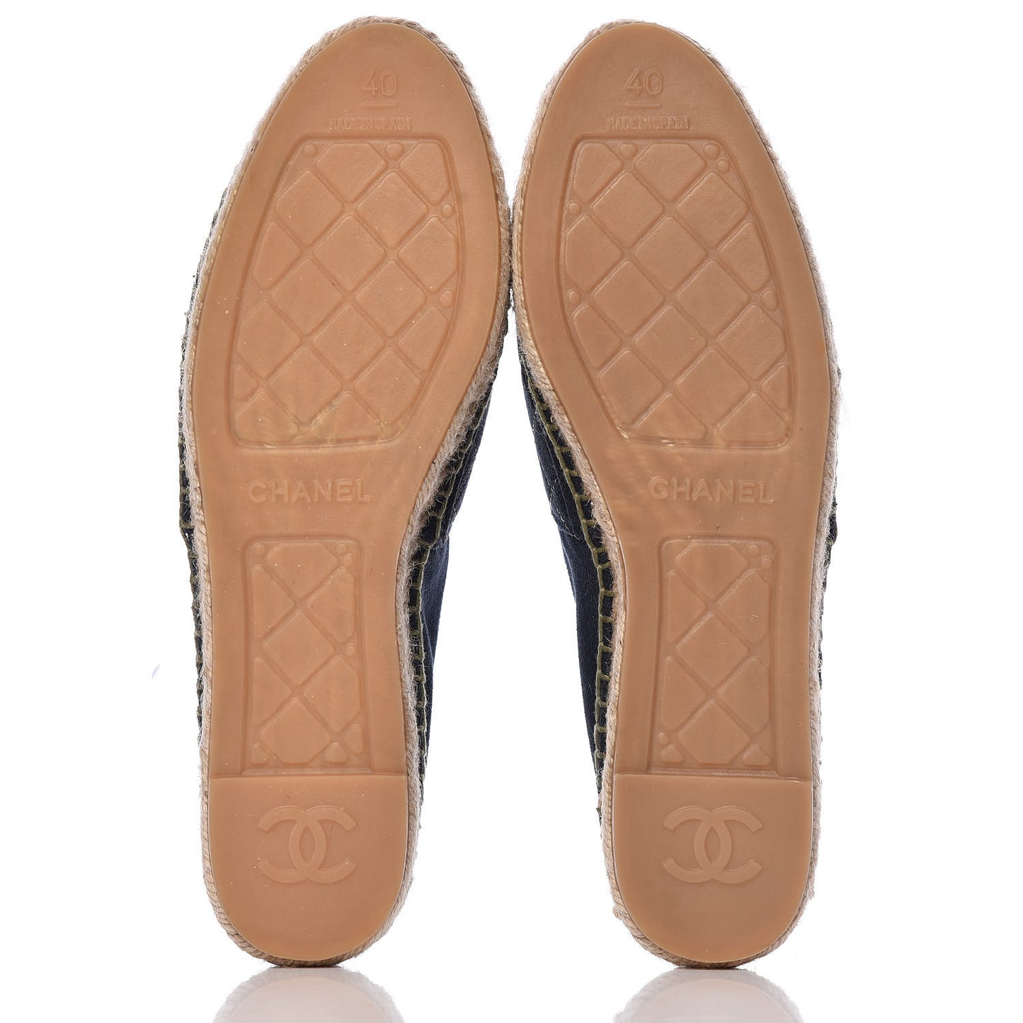 Fabric Biarritz CC Espadrilles 40 Blue Green