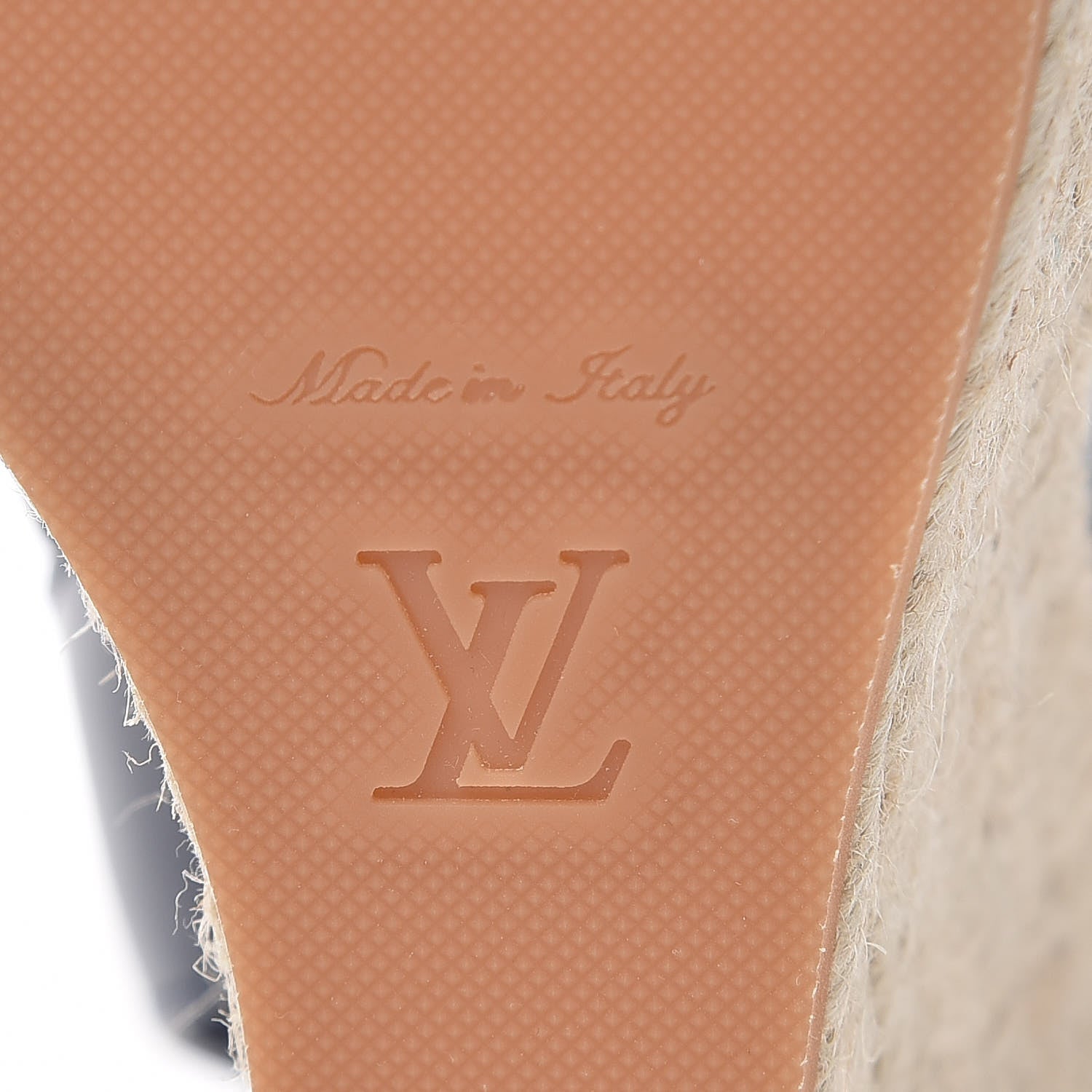 Louis Vuitton Calfskin Canvas Monogram Sail Away Wedge Sandal 39 Marine 5 of 7