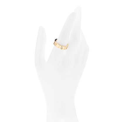 Cartier 18K Yellow Gold 3 Diamond 5.5mm LOVE Ring 57 8 2 of 5