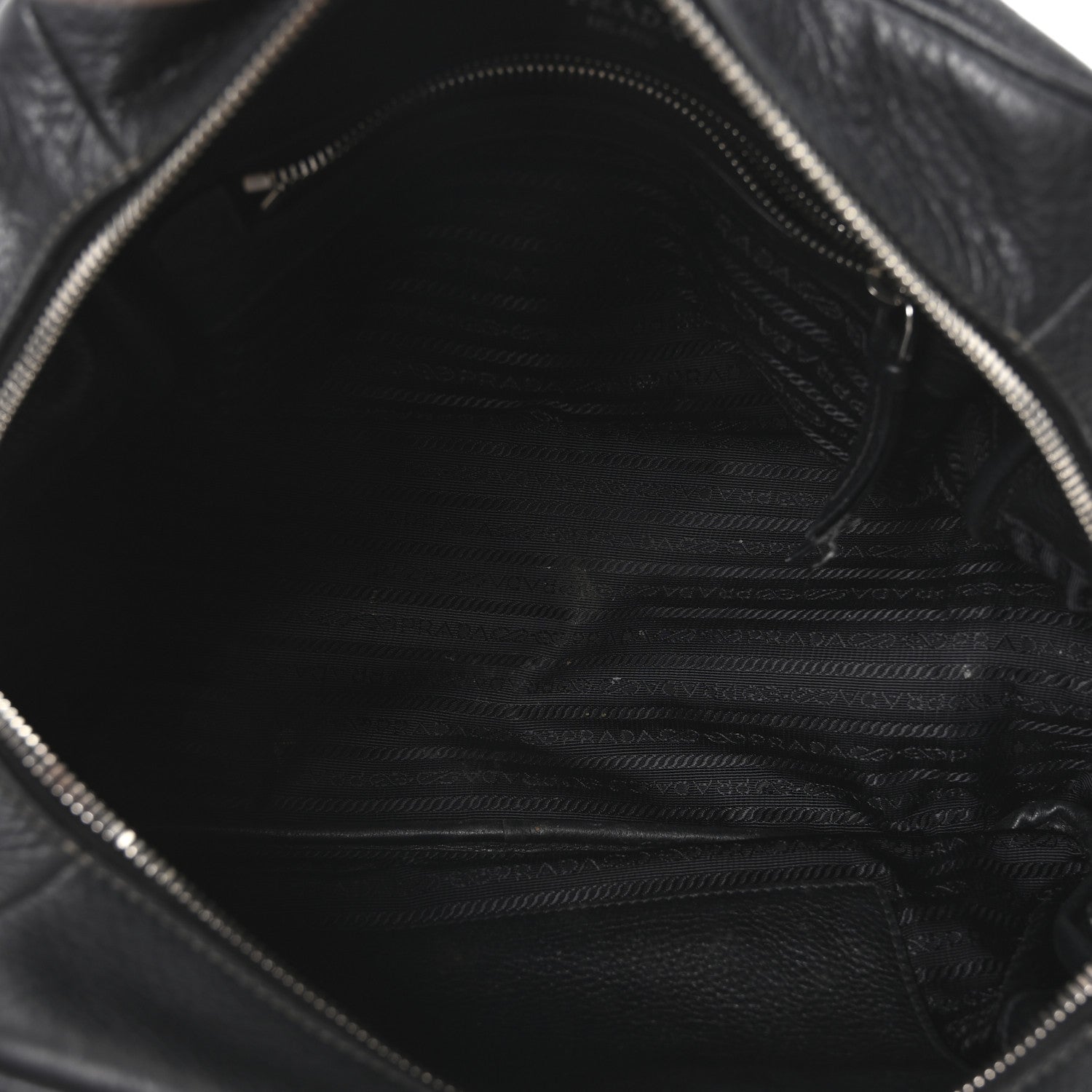 Prada Vitello Phenix Bowling Bag Black 5 of 9