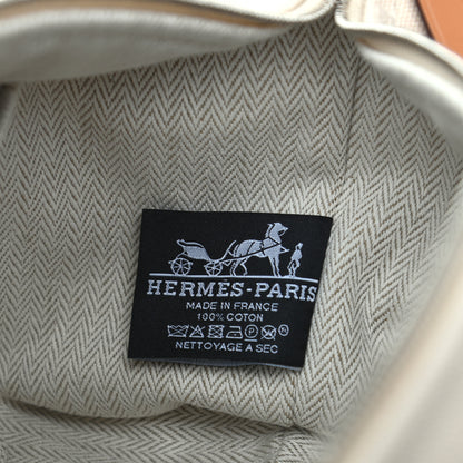 Hermes Canvas Small Bride-A-Brac Pouch Natural 6 of 7