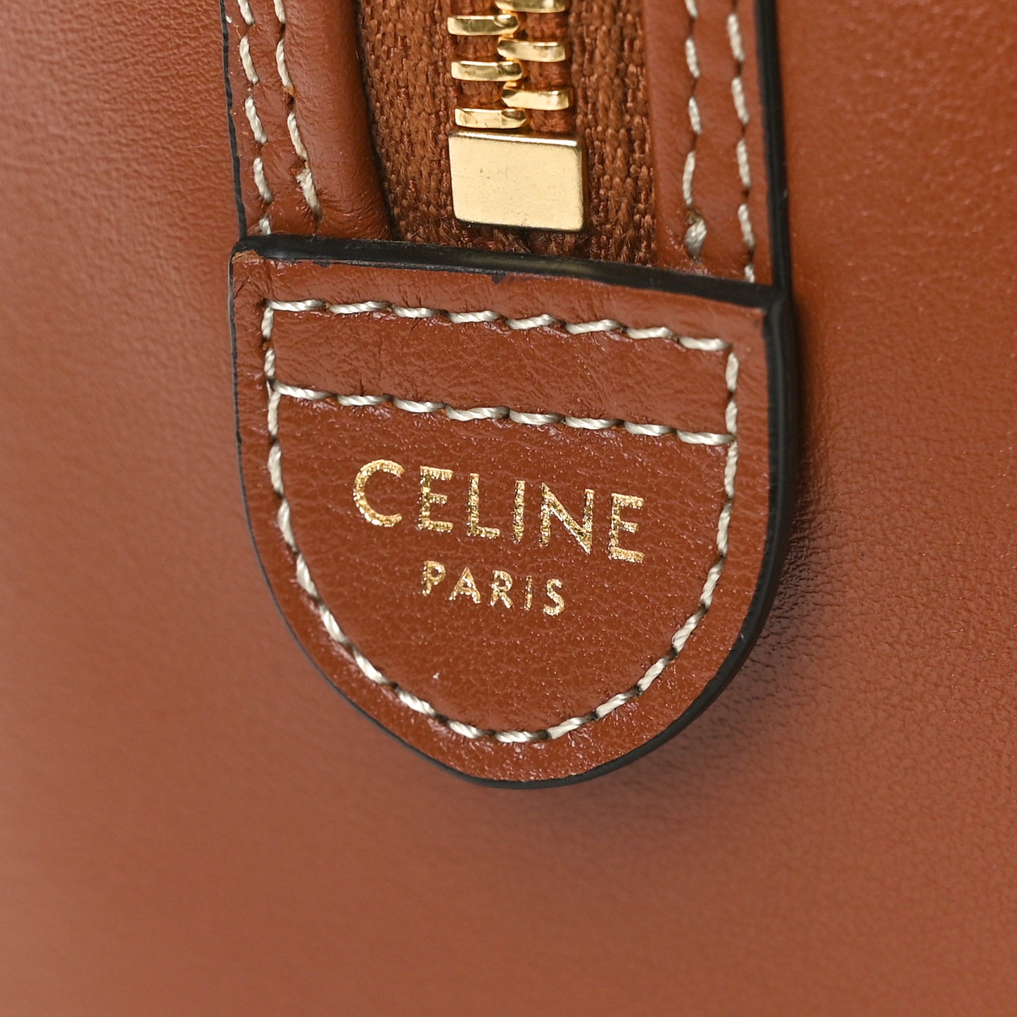 Smooth Calfskin Triomphe Small Boston Bag Tan