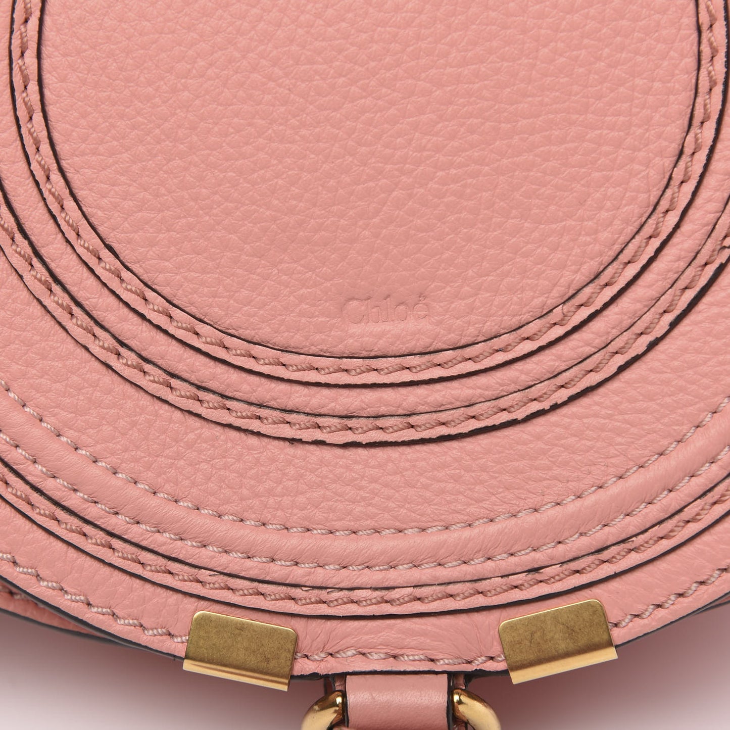 Calfskin Mini Marcie Round Crossbody Bag Anemone