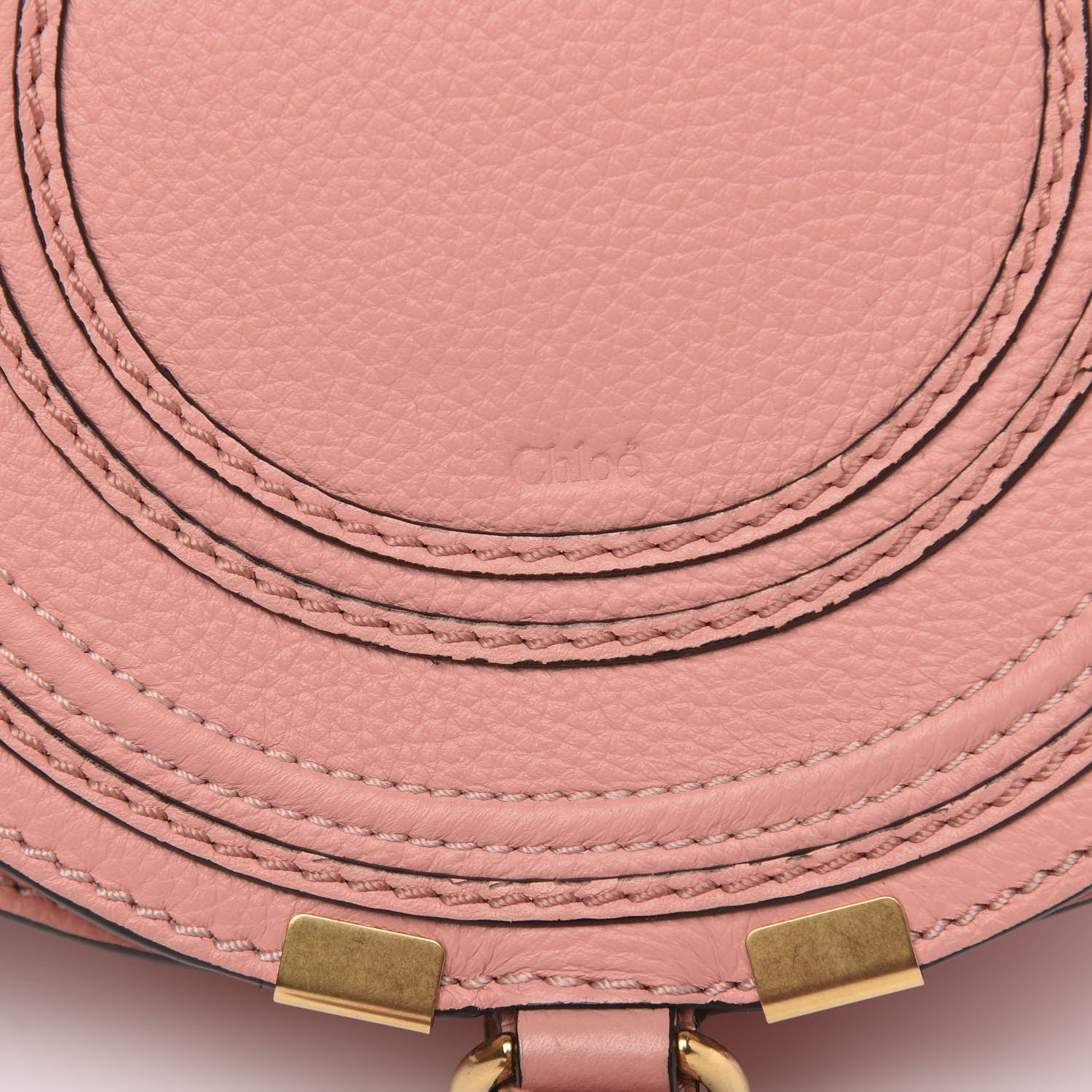 Chloe Calfskin Mini Marcie Round Crossbody Bag Anemone 7 of 11