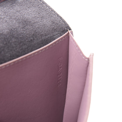 Celine Grained Calfskin Large Multifunction Strap Wallet Grey Vintage Pink 8 of 8