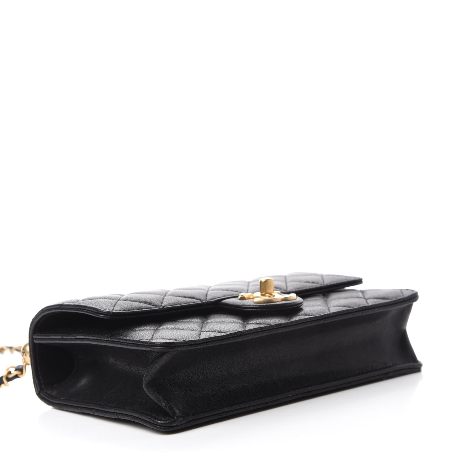 Chanel Lambskin Quilted Small Chic Pearls Flap Black 4 of 11