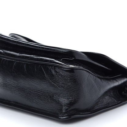 Saint Laurent Crinkled Calfskin Matelasse Monogram Medium Niki Chain Satchel Black 8 of 8