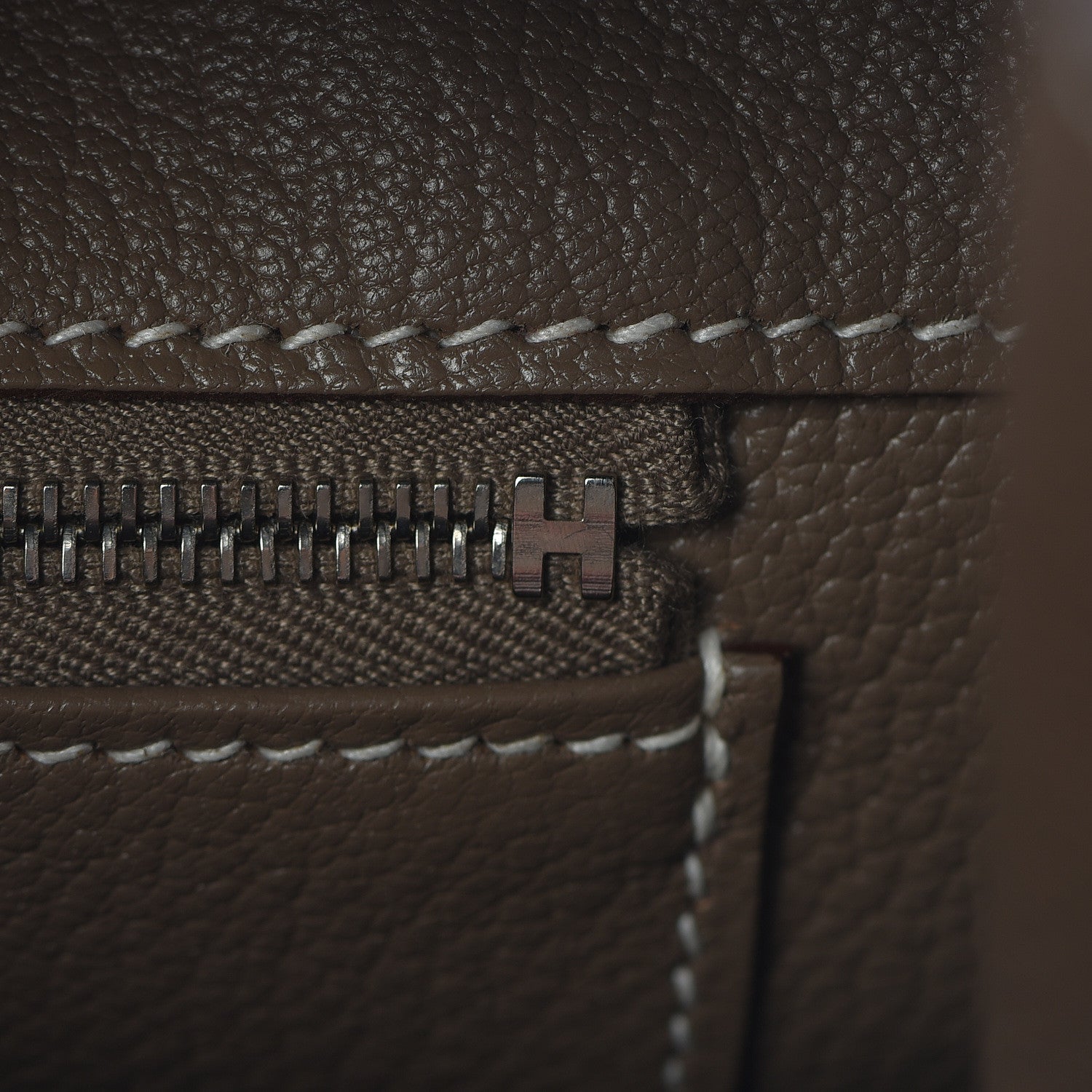 Hermes Taurillon Clemence Birkin 35 Etoupe 9 of 30